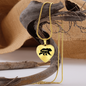 To My Mom Mama Bear Necklace Stainless Steel or 18k Gold Heart 18-22"-Express Your Love Gifts