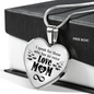 To My Mom No Voice Necklace Stainless Steel or 18k Gold Heart 18-22"-Express Your Love Gifts
