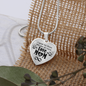 To My Mom No Voice Necklace Stainless Steel or 18k Gold Heart 18-22"-Express Your Love Gifts