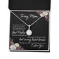 To My Mom So Much of Me Eternal Hope Necklace Message Card-Express Your Love Gifts