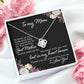 To My Mom So Much of Me Infinity Knot Necklace Message Card-Express Your Love Gifts