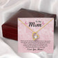 To My Mom Thank You For the Greatest Mom Forever Necklace w Message Card-Express Your Love Gifts