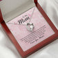To My Mom Thank You For the Greatest Mom Forever Necklace w Message Card-Express Your Love Gifts
