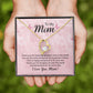 To My Mom Thank You For the Greatest Mom Forever Necklace w Message Card-Express Your Love Gifts