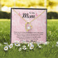 To My Mom Thank You For the Greatest Mom Forever Necklace w Message Card-Express Your Love Gifts