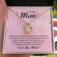 To My Mom Thank You For the Greatest Mom Forever Necklace w Message Card-Express Your Love Gifts