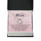 To My Mom Thank You For the Greatest Mom Forever Necklace w Message Card-Express Your Love Gifts