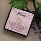 To My Mom Thank You For the Greatest Mom Forever Necklace w Message Card-Express Your Love Gifts