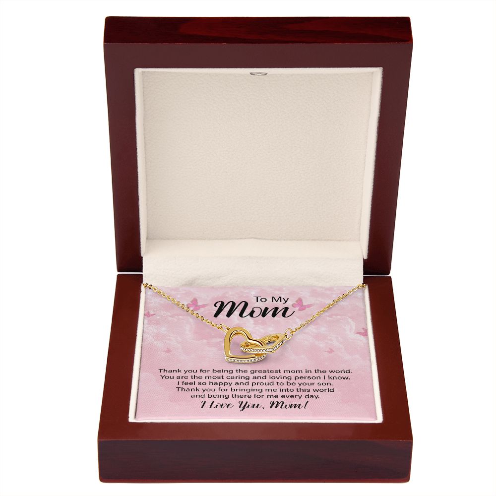 To My Mom Thank You For the Greatest Mom Inseparable Necklace-Express Your Love Gifts
