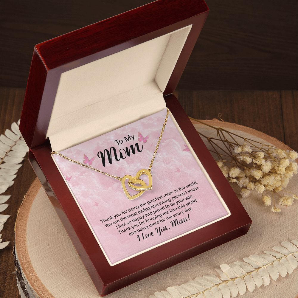 To My Mom Thank You For the Greatest Mom Inseparable Necklace-Express Your Love Gifts