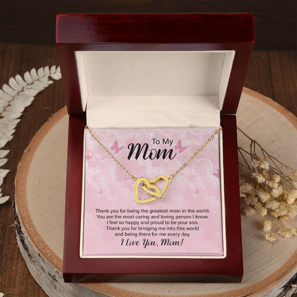 To My Mom Thank You For the Greatest Mom Inseparable Necklace-Express Your Love Gifts