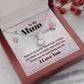 To My Mom There is No Better Friend Eternal Hope Necklace Message Card-Express Your Love Gifts