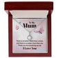 To My Mom There is No Better Friend Eternal Hope Necklace Message Card-Express Your Love Gifts