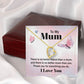 To My Mom There is No Better Friend Forever Necklace w Message Card-Express Your Love Gifts