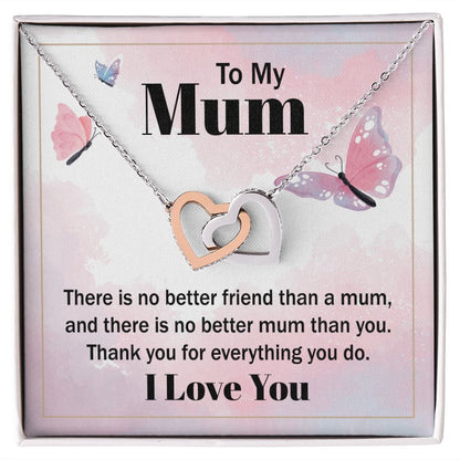 To My Mom There is No Better Friend Inseparable Necklace-Express Your Love Gifts
