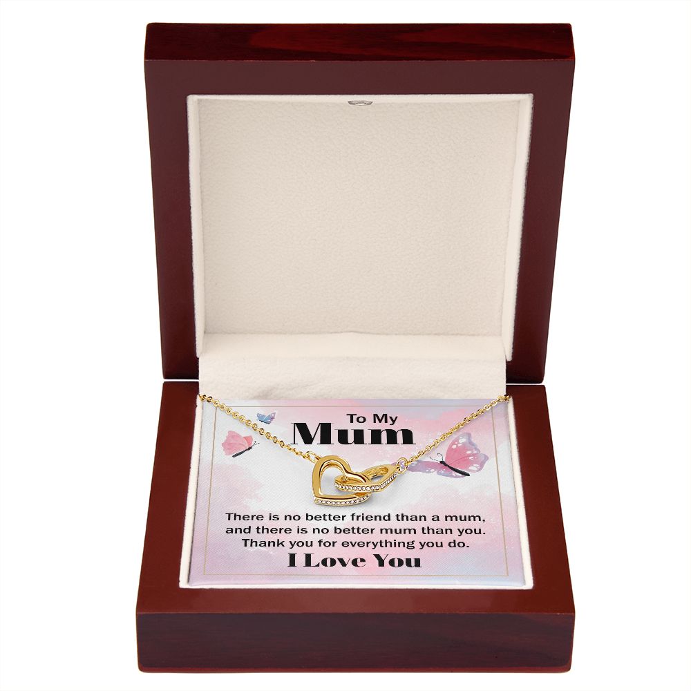 To My Mom There is No Better Friend Inseparable Necklace-Express Your Love Gifts