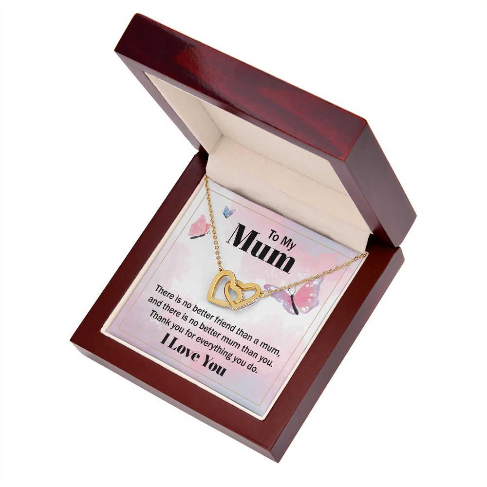 To My Mom There is No Better Friend Inseparable Necklace-Express Your Love Gifts