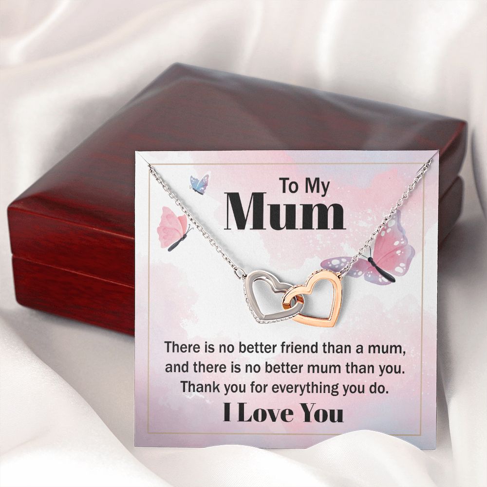 To My Mom There is No Better Friend Inseparable Necklace-Express Your Love Gifts