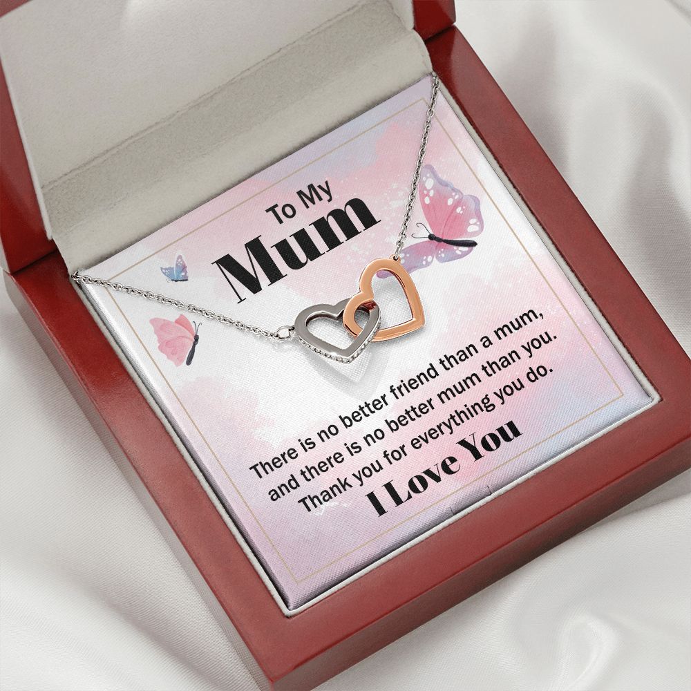 To My Mom There is No Better Friend Inseparable Necklace-Express Your Love Gifts