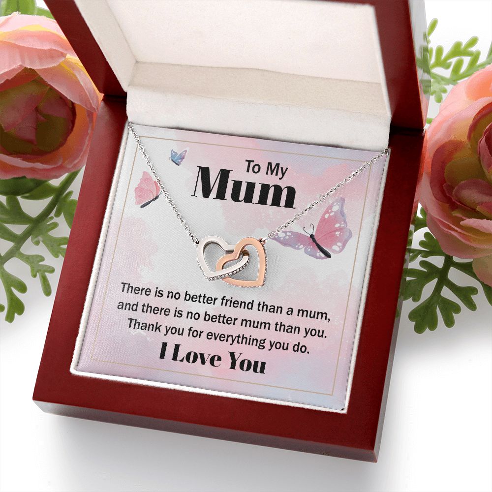 To My Mom There is No Better Friend Inseparable Necklace-Express Your Love Gifts