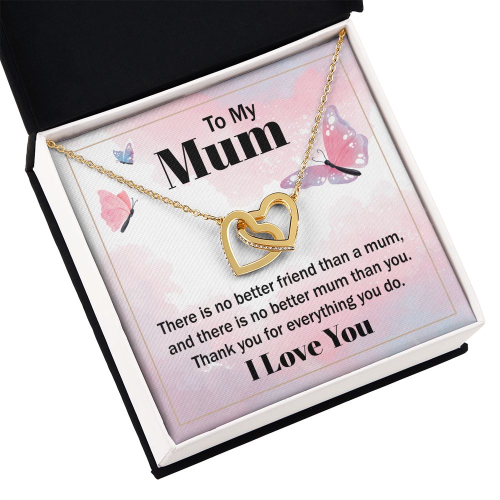 To My Mom There is No Better Friend Inseparable Necklace-Express Your Love Gifts