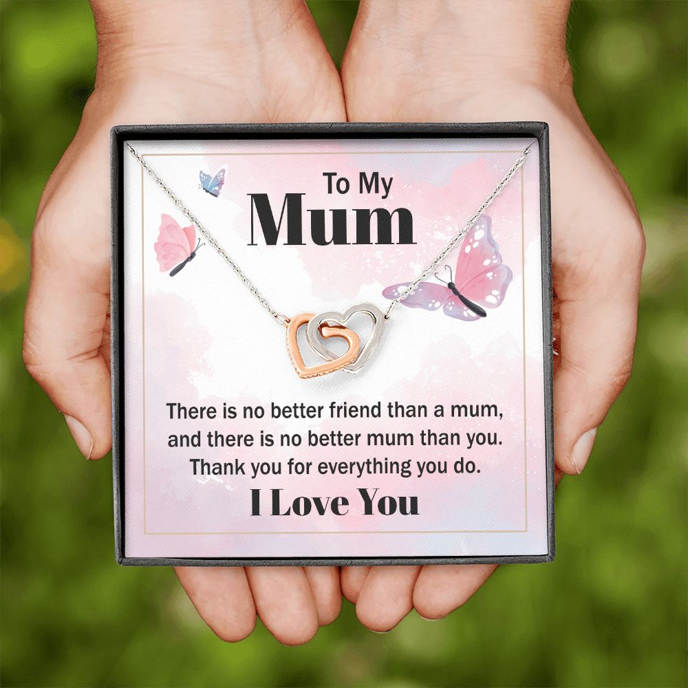 To My Mom There is No Better Friend Inseparable Necklace-Express Your Love Gifts
