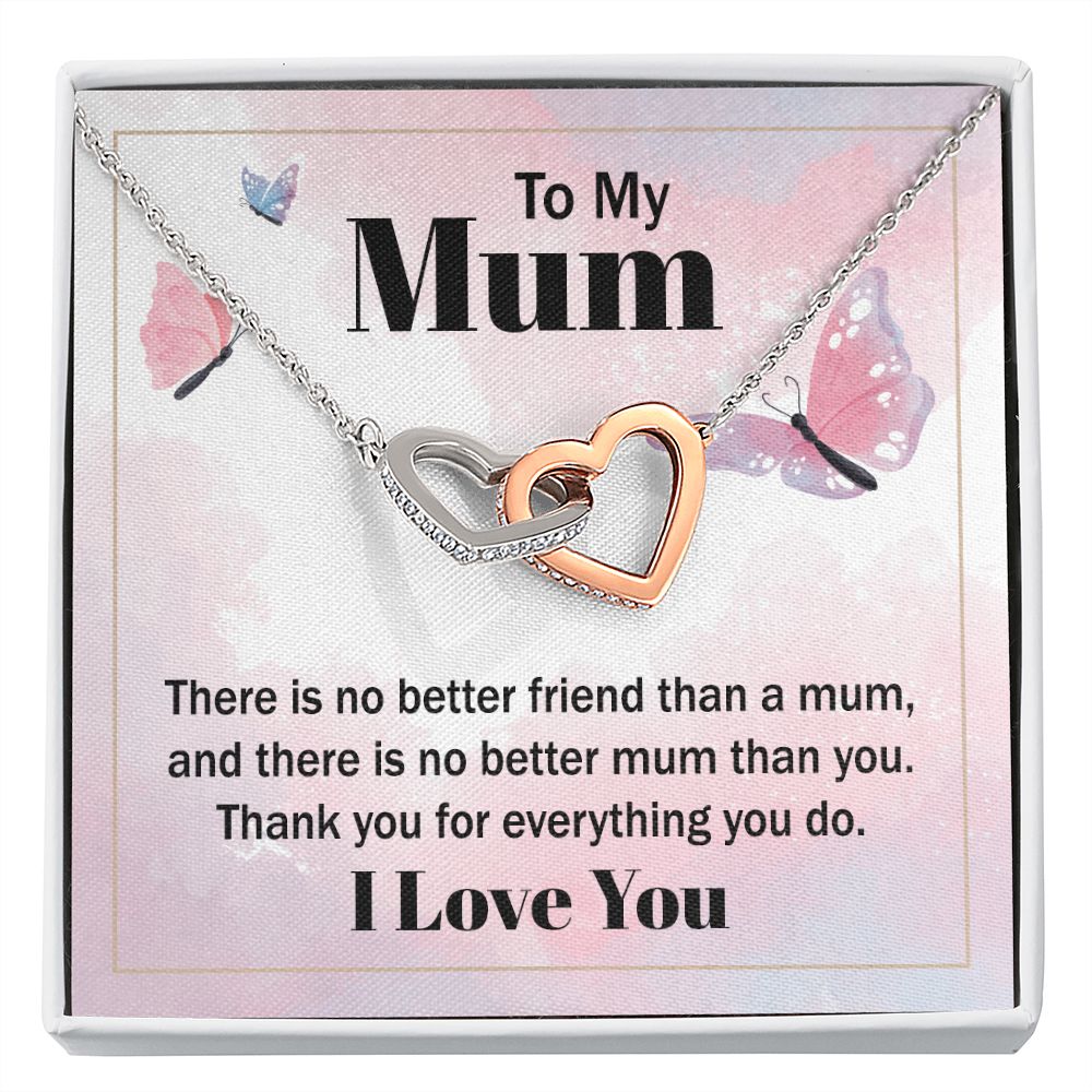To My Mom There is No Better Friend Inseparable Necklace-Express Your Love Gifts