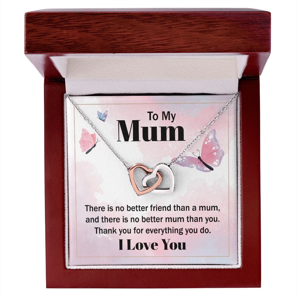 To My Mom There is No Better Friend Inseparable Necklace-Express Your Love Gifts