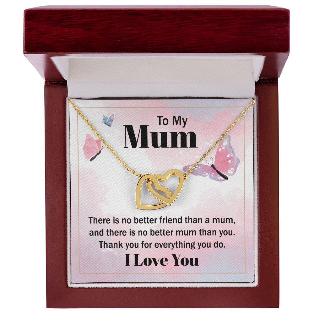 To My Mom There is No Better Friend Inseparable Necklace-Express Your Love Gifts