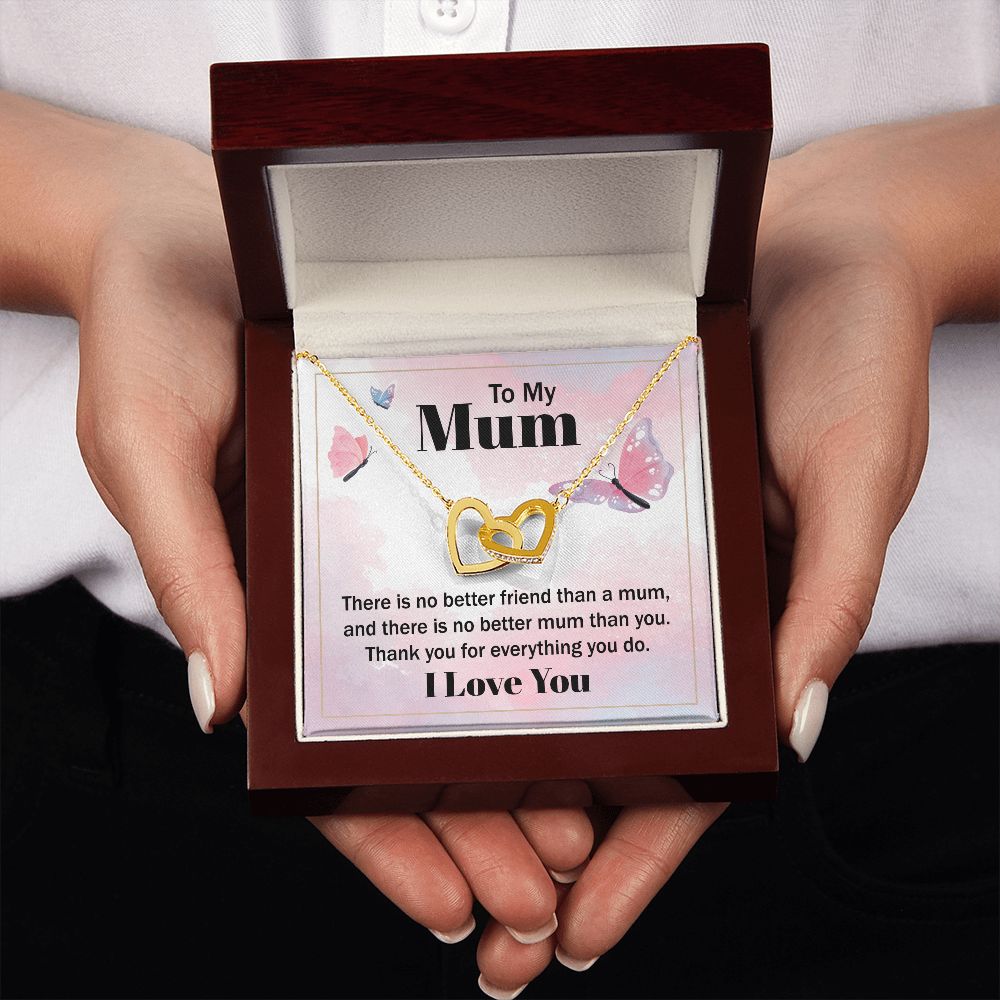 To My Mom There is No Better Friend Inseparable Necklace-Express Your Love Gifts