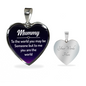 To My Mom You Are The World Necklace Stainless Steel or 18k Gold Heart 18-22"-Express Your Love Gifts