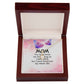To My Mom You Have Loved Me Alluring Ribbon Necklace Message Card-Express Your Love Gifts