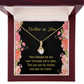 To My Mother-in-Law How Fortunate Alluring Ribbon Necklace Message Card-Express Your Love Gifts