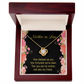 To My Mother-in-Law How Fortunate Infinity Knot Necklace Message Card-Express Your Love Gifts