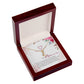 To My Mother-in-Law I Love You Alluring Ribbon Necklace Message Card-Express Your Love Gifts