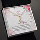 To My Mother-in-Law I Love You Alluring Ribbon Necklace Message Card-Express Your Love Gifts