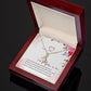 To My Mother-in-Law I Love You Alluring Ribbon Necklace Message Card-Express Your Love Gifts