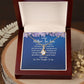 To My Mother-in-Law I Promise to Love Your Son Alluring Ribbon Necklace Message Card-Express Your Love Gifts