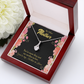 To My Mother-in-Law Not Just Mother-in-Law Alluring Ribbon Necklace Message Card-Express Your Love Gifts