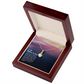 To My Mother-in-Law Open Arms and Warm Hearts Alluring Ribbon Necklace Message Card-Express Your Love Gifts