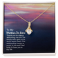 To My Mother-in-Law Open Arms and Warm Hearts Alluring Ribbon Necklace Message Card-Express Your Love Gifts