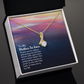 To My Mother-in-Law Open Arms and Warm Hearts Alluring Ribbon Necklace Message Card-Express Your Love Gifts
