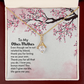 To My Mother-in-Law Other Mother Alluring Ribbon Necklace Message Card-Express Your Love Gifts