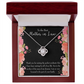 To My Mother-in-Law Perfect Soulmate Infinity Knot Necklace Message Card-Express Your Love Gifts