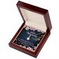 To My Mother-in-Law Thanks Always Alluring Ribbon Necklace Message Card-Express Your Love Gifts