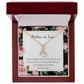 To My Mother-in-Law That Motivate Alluring Ribbon Necklace Message Card-Express Your Love Gifts