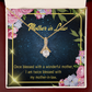 To My Mother-in-Law Twice Blessed Alluring Ribbon Necklace Message Card-Express Your Love Gifts