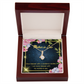 To My Mother-in-Law Twice Blessed Alluring Ribbon Necklace Message Card-Express Your Love Gifts