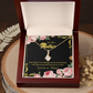 To My Mother-in-Law We Are Connected Alluring Ribbon Necklace Message Card-Express Your Love Gifts