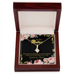 To My Mother-in-Law We Are Connected Alluring Ribbon Necklace Message Card-Express Your Love Gifts